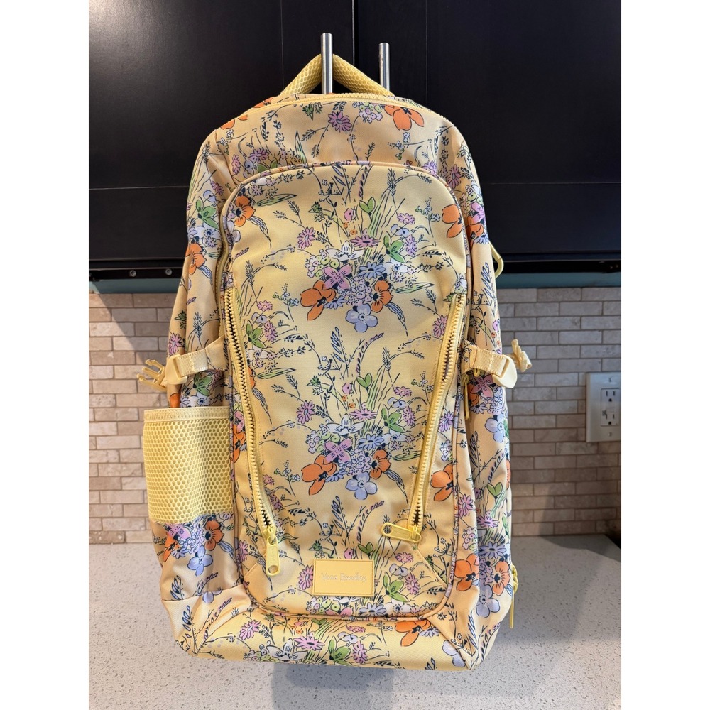 Vera Bradley Women's Lay Flat Travel Backpack Sunlit Garden